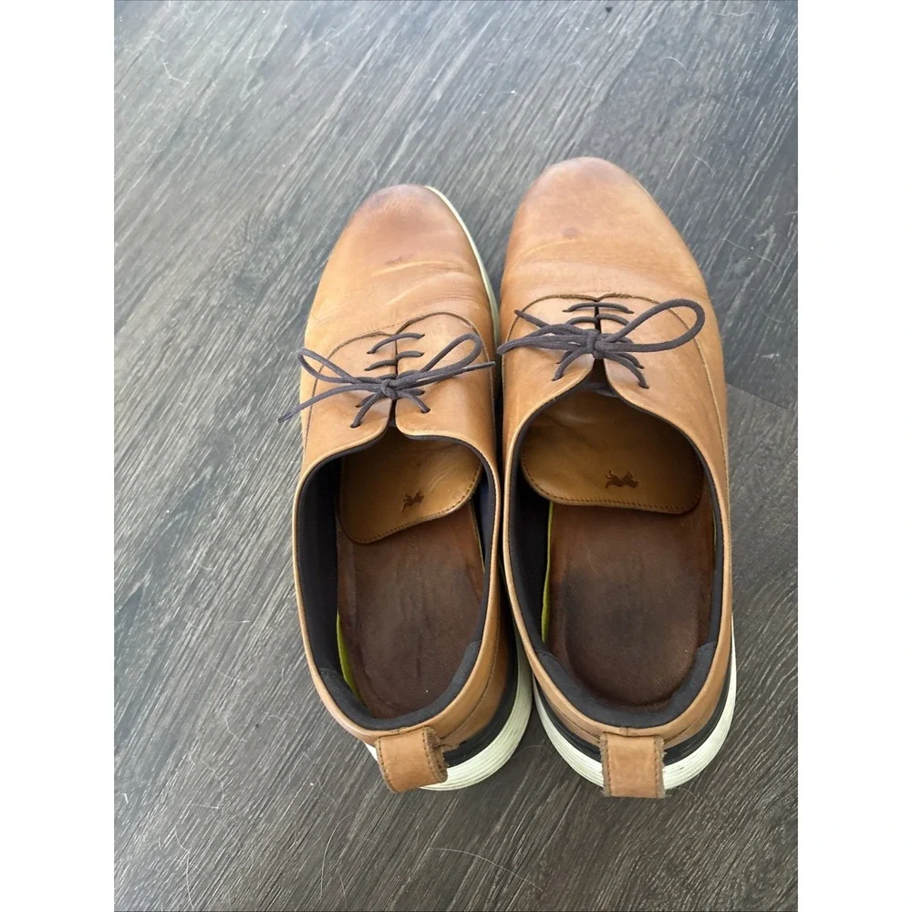 Wolf & Shepherd Crossover Longwing Oxfords Men's 11.5M Brown Leather Shoes